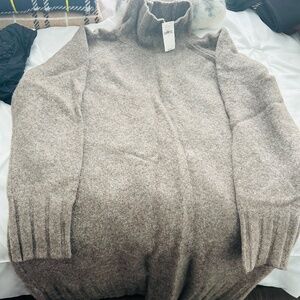 Banana Republic brown sweater dress, L, NEW WITH TAGS